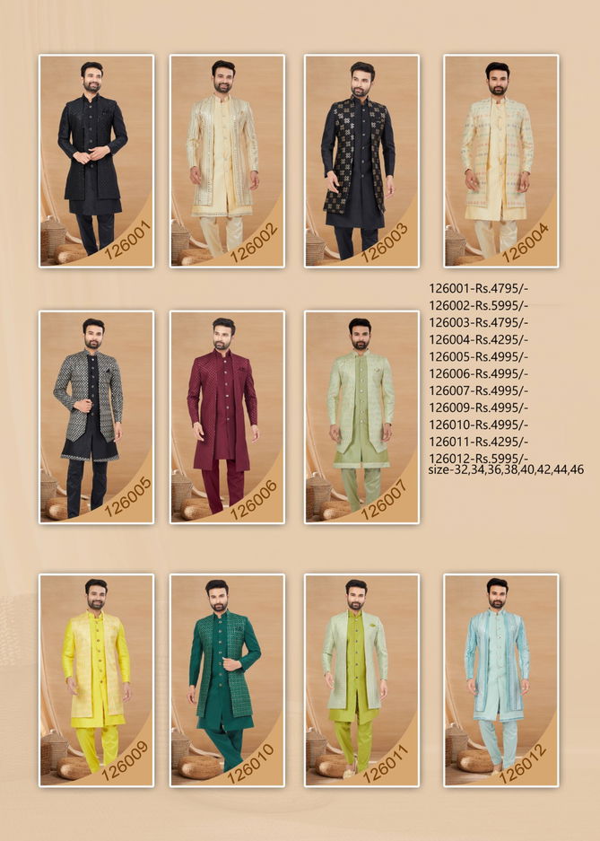 Outluk Vol 126 Mens Indo Western and Sherwani Catalog